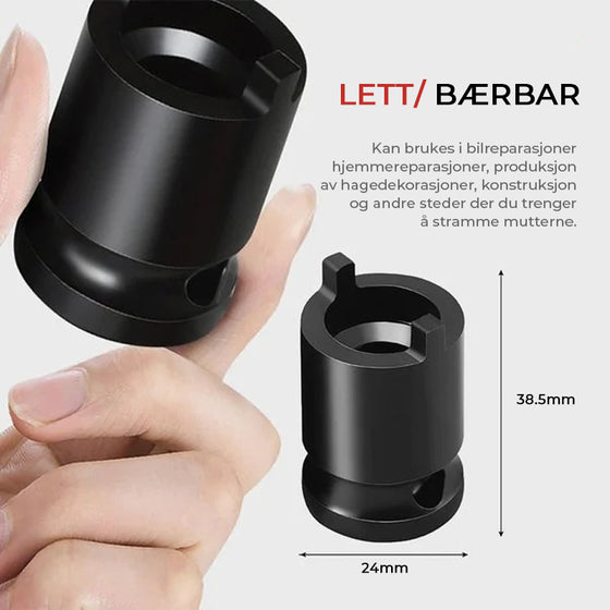 Hylsnyckel för vinkelslip