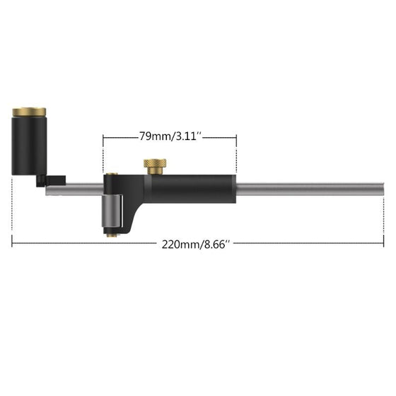 Träbearbetningsverktyg för linjär båge