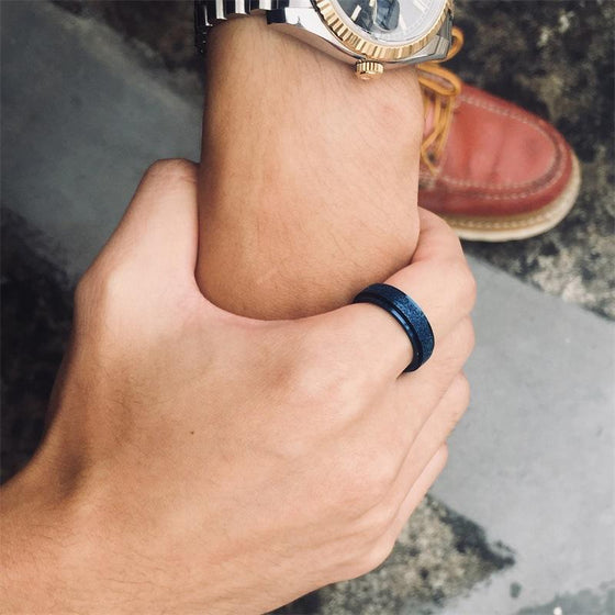 Sandblästrad Roterande Fidget Ring