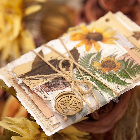 Dried Flowers Stickers Set