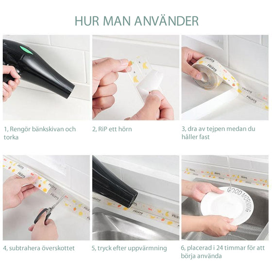 Kök vattentätt mögeltejp