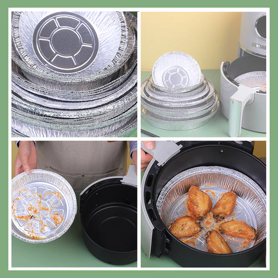 Rund foliebricka för Mikrovågsugn eller Air Fryer