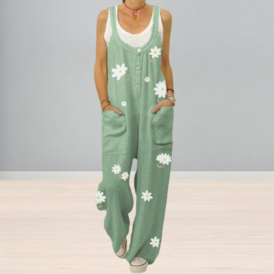 Jumpsuit med blommönster
