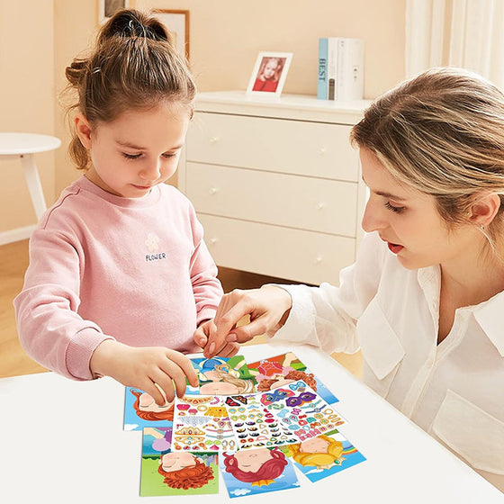 Småbarns klistermärkesbok för pojkar och flickor