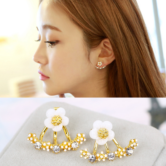 Daisy backhängande örhängen