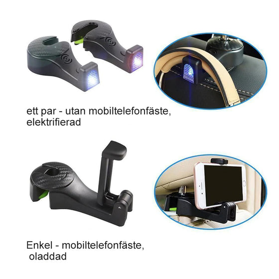 Nackstödskrok för bil