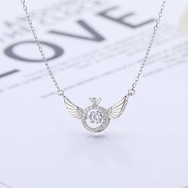 Anglavingar nyckelben halsband