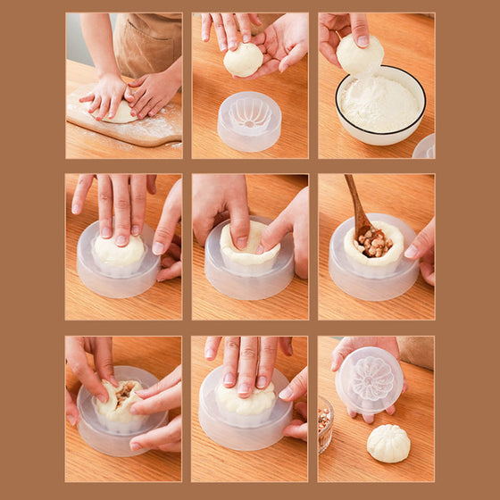 Baozi-tillverknings form