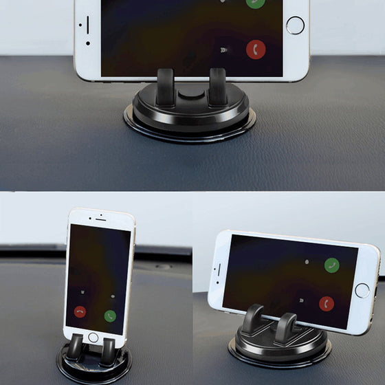 Multifunktionell roterande bil mobilhållare med sugkopp