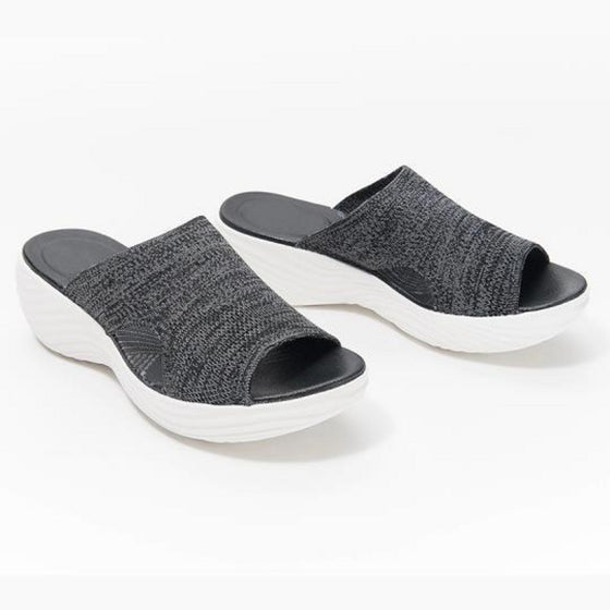 Platt botten casual beach damtofflor