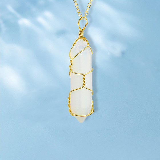 Hexagonal kristalltrådshänge