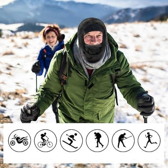 Sherpa-huva för skidmask