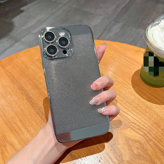 Elektropläterad värmeavledande mobilskal