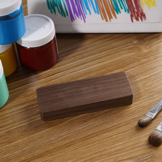 Bärbar akvarellpalett i valnöt