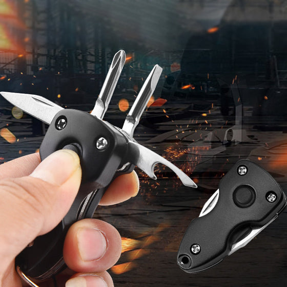 Multifunktionell hopfällbar nyckelring