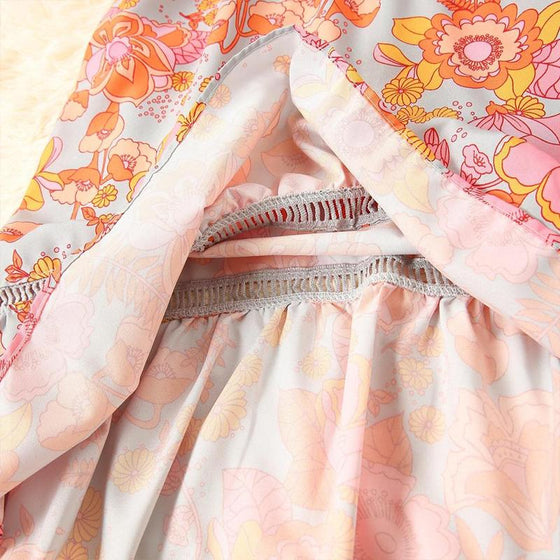 Blommig Dam Klänning