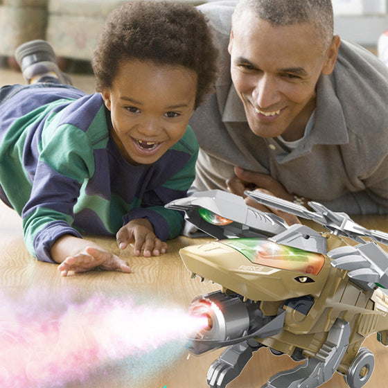 LED Transforming Dinosaur Helicopter Toy