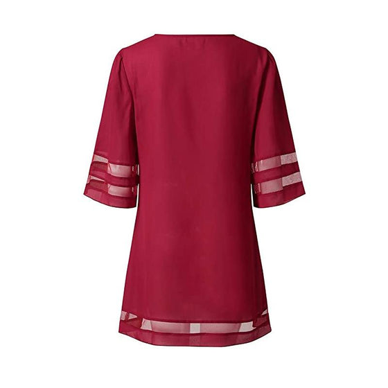 Lös O-ringad meshklänning