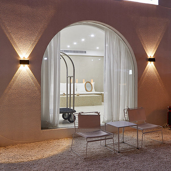 Solar utomhus vägglampa