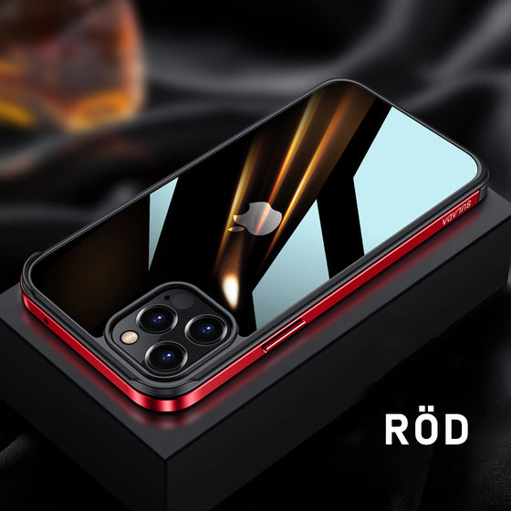 IPHONE 12-FODRAL MED METALLRAM