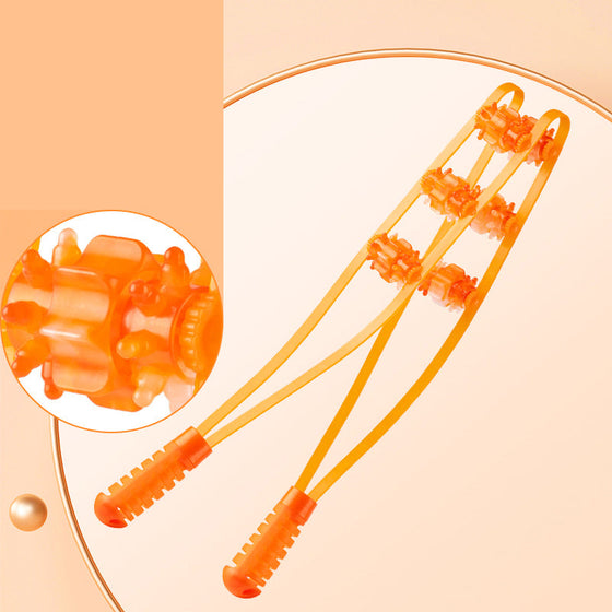 Bärbar handgjord rullrep för ryggmassage