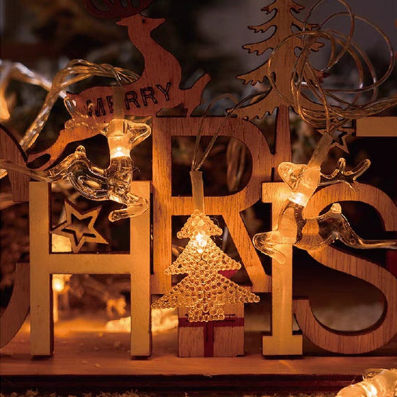 Julsnöre med snöflingor