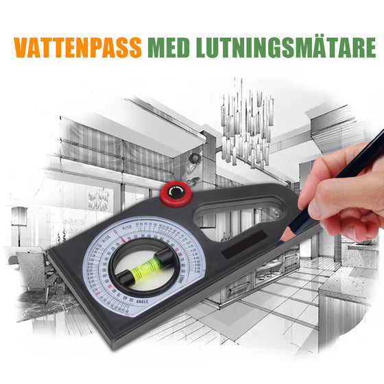 2 in 1 Vattenpass & Lutningsmätare