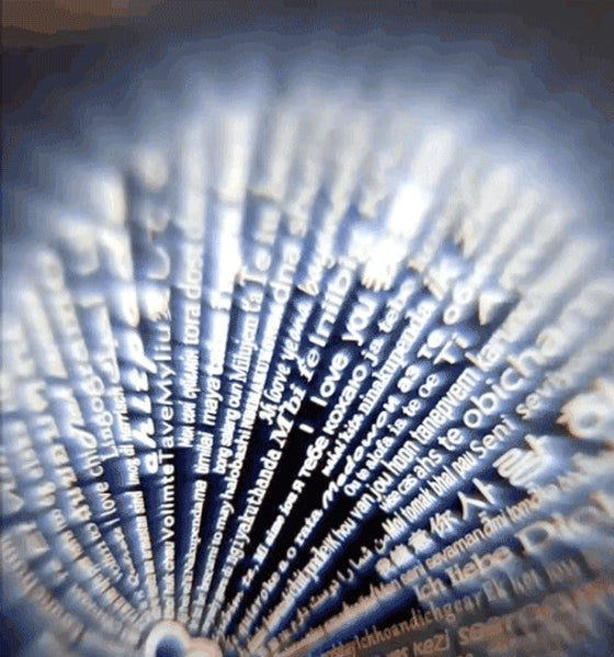 Alla hjärtans dag projektion solmåne stjärna par magnetiskt halsband