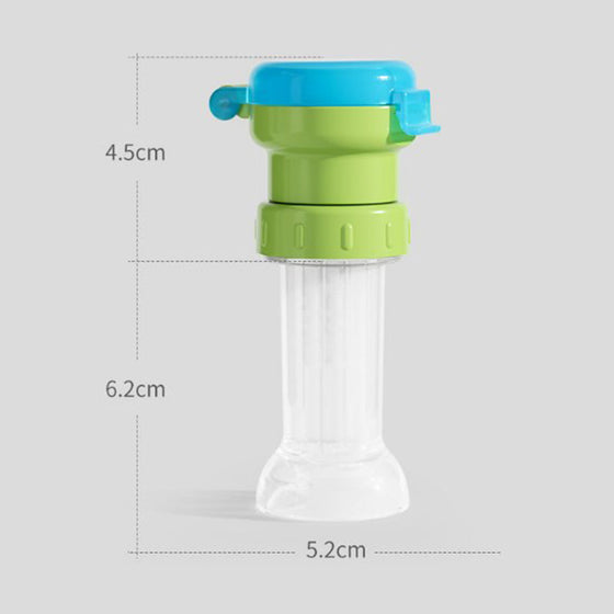 Portabelt flasklock med sugrör