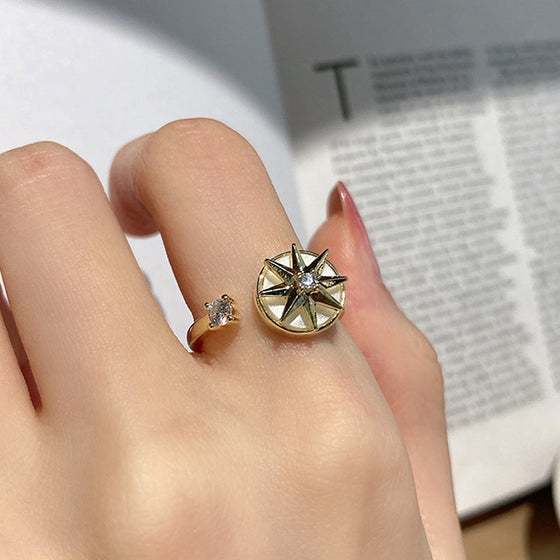 Åttauddig stjärna virvlande ring