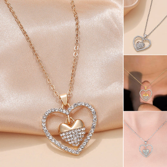 Alltid HJÄRTA TILL HJÄRTA halsband👩❤️👧