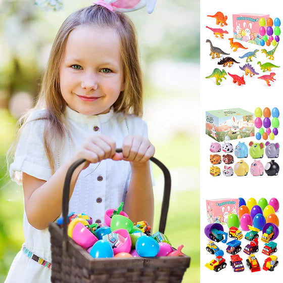 Påskäggsfyllmedel med bil leksaker