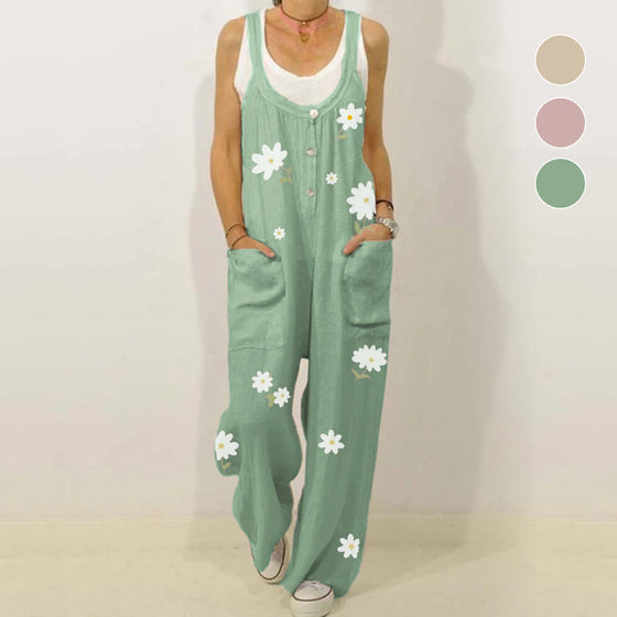 Jumpsuit med blommönster