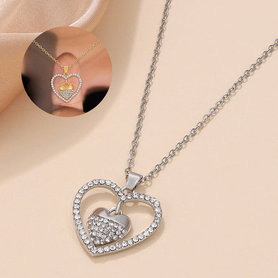 Alltid HJÄRTA TILL HJÄRTA halsband👩❤️👧