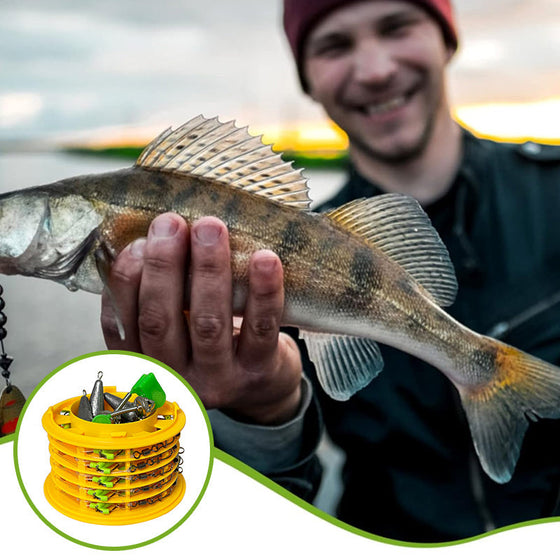 Fiskkrok med speciell anti-tanglesnörkrok