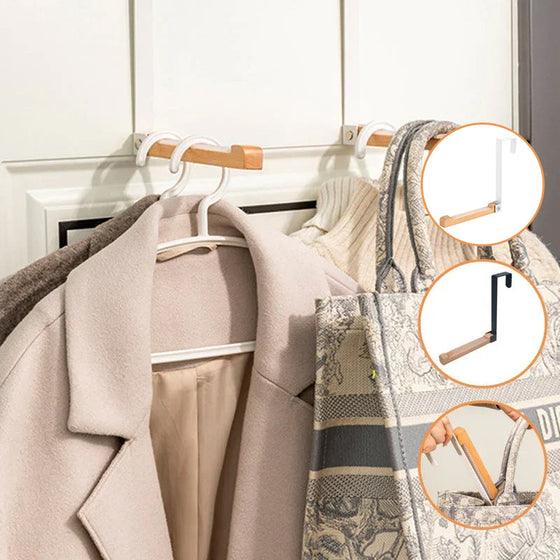 Hopfällbara träkrokar för dörrar