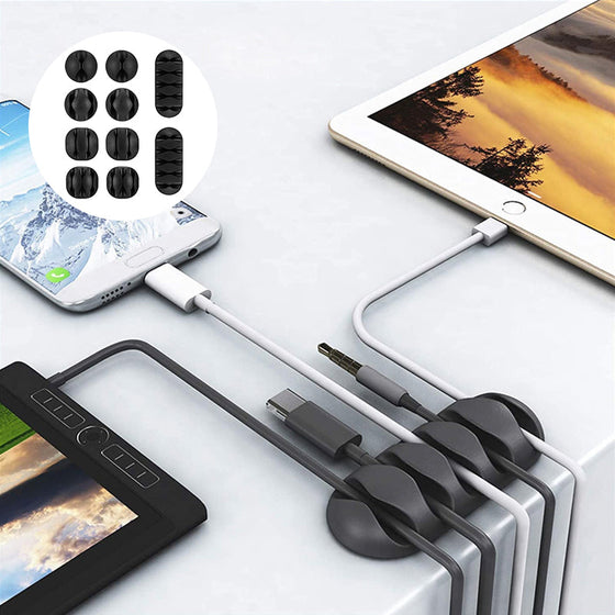 Kabelskyddssats med kabelklämmor (10 stycken)