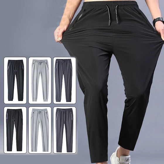 Högelastiska snabbtorkande byxor