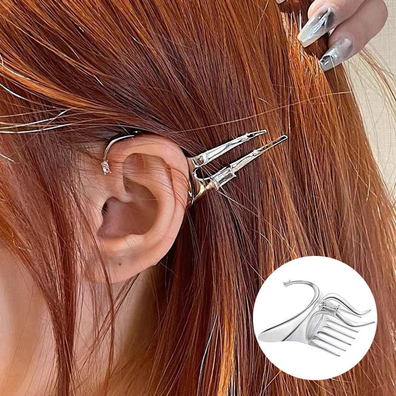 Fe-hår och öronklämmor