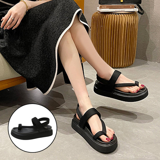 Bekväma snygga mångsidiga plattformssandaler för kvinnor