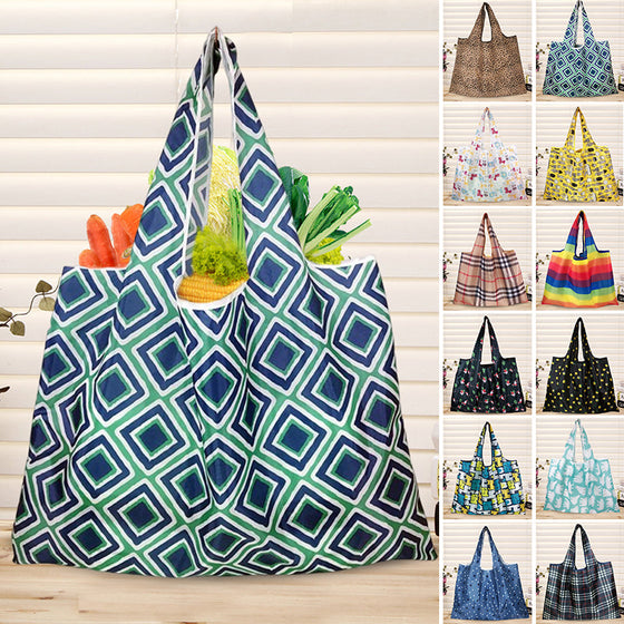 Hopfällbara, Bärbara Shoppingväska i Oxfordtyg