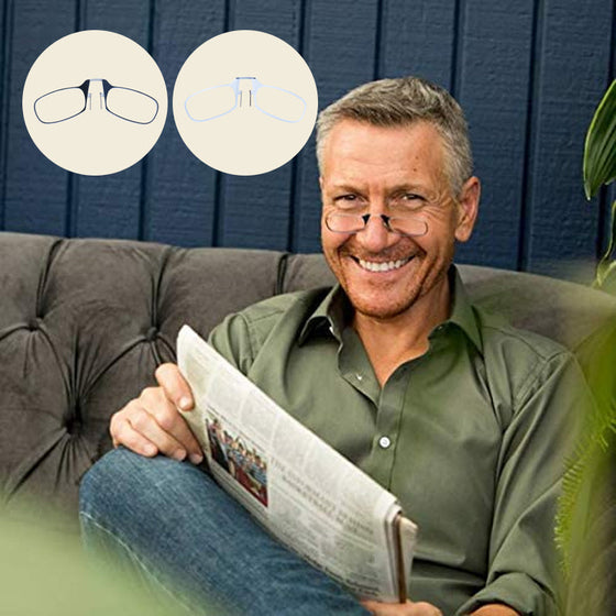 Benlösa näsklämma Läsglasögon