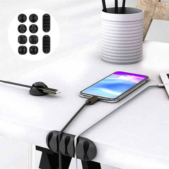 Kabelskyddssats med kabelklämmor (10 stycken)