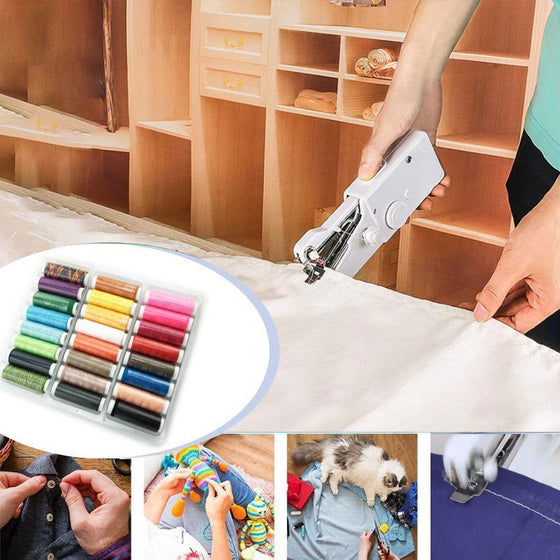 Bärbar handhållen symaskin