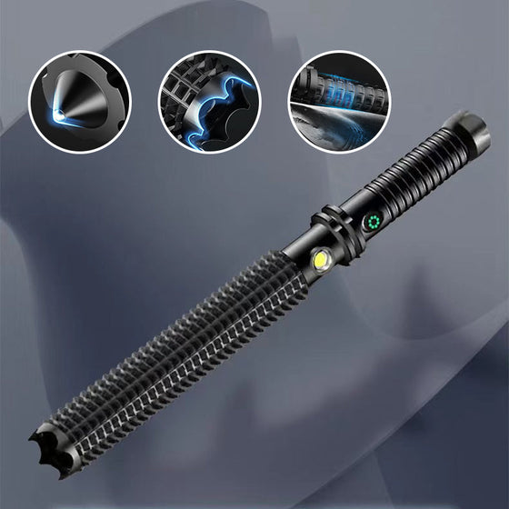 Uppladdningsbar ficklampa för självförsvar