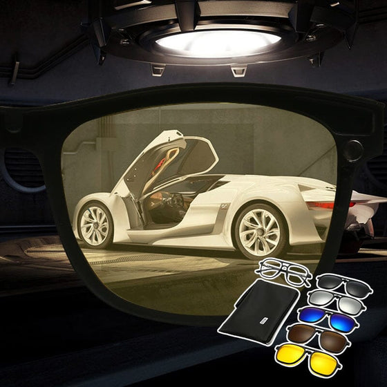 3-i-1 magnetiska polariserade solglasögon