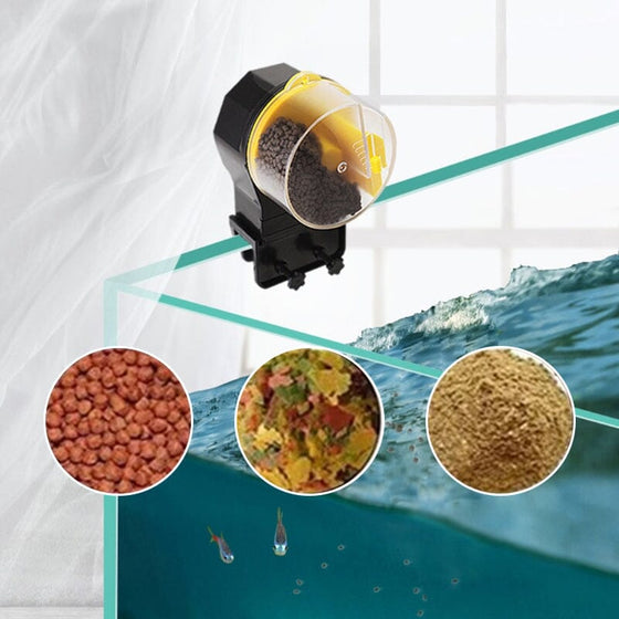 Fisktank timer matare för semester och helg