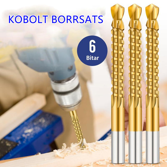 Kobolt-Borrsats (6 st)