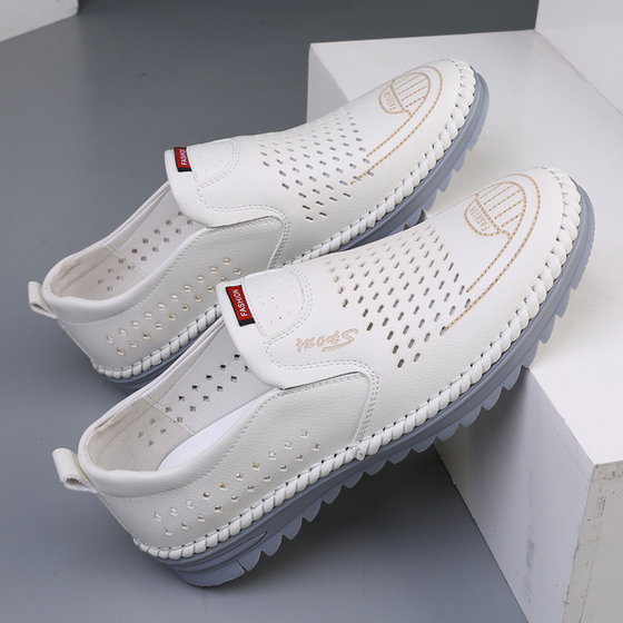 Handsydda, andningsbara läderskor med mjuk yta och senesula