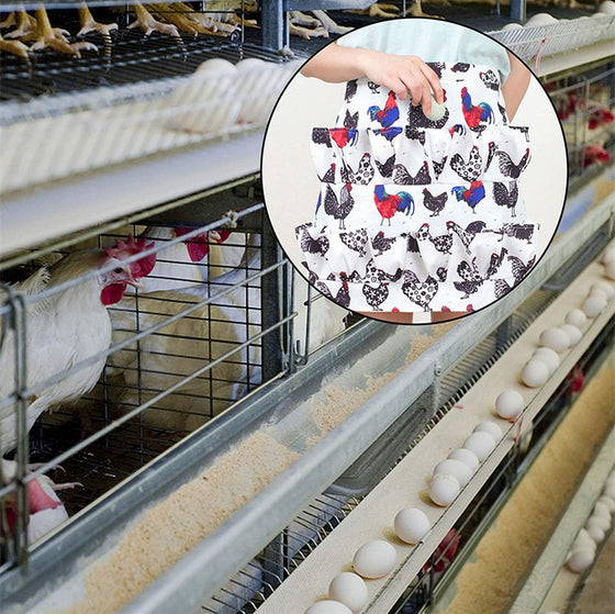 Multi-pocket ägg skördar arbetsförkläden